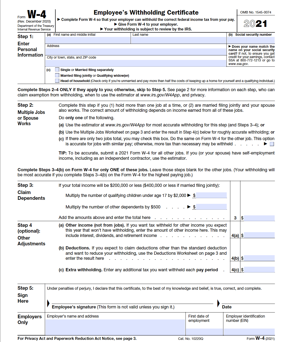 2025 Printable Free W9 Form