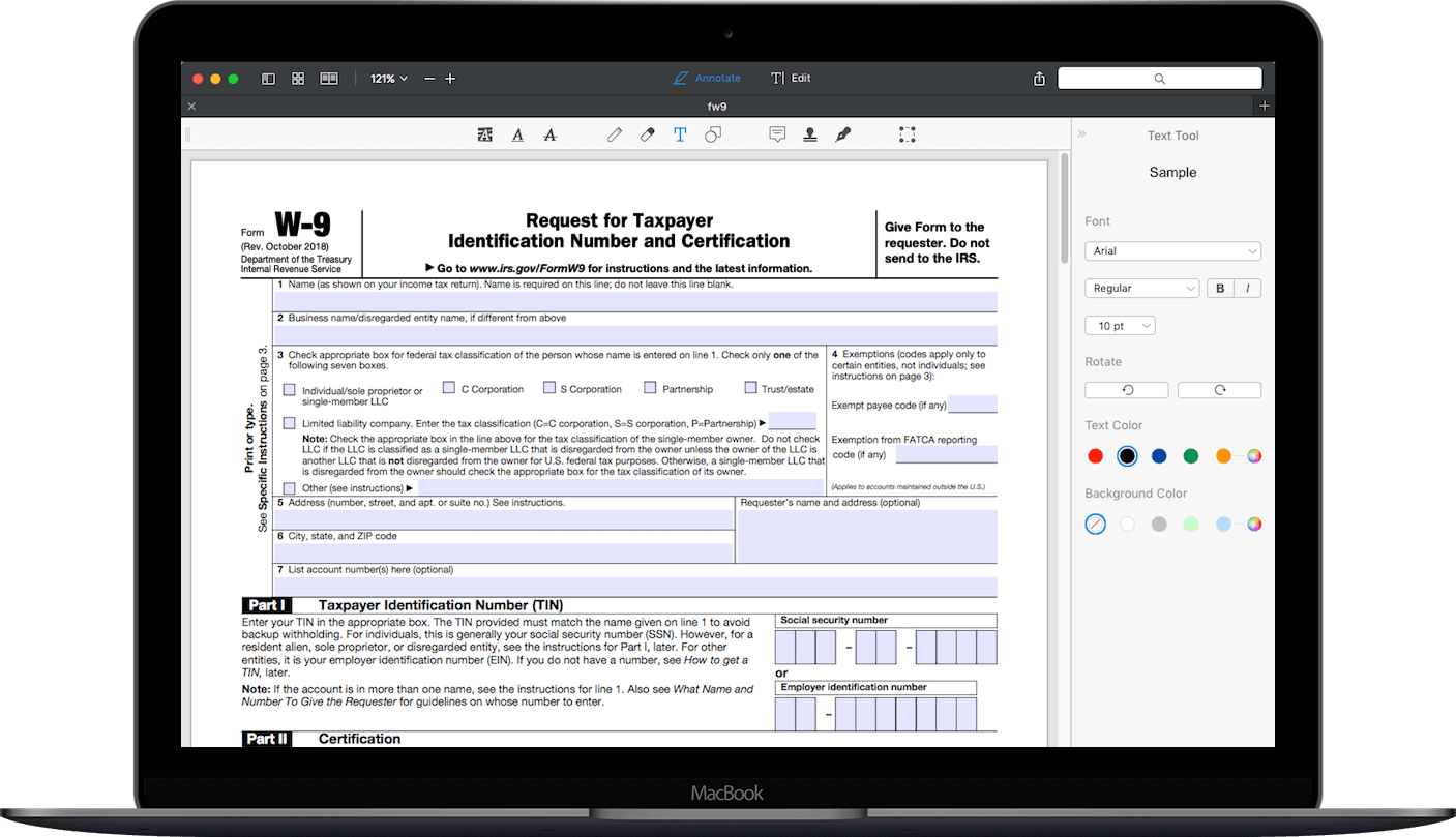 2025 Blank W9 Form Free Download