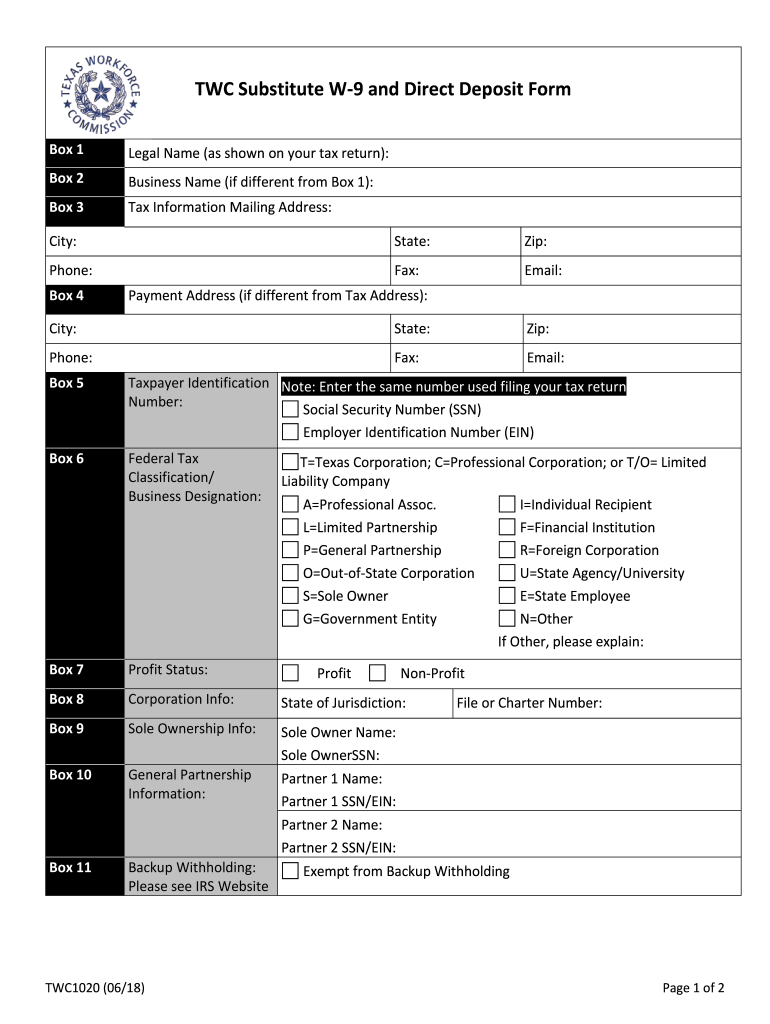 Nd W9 Free Printable Form