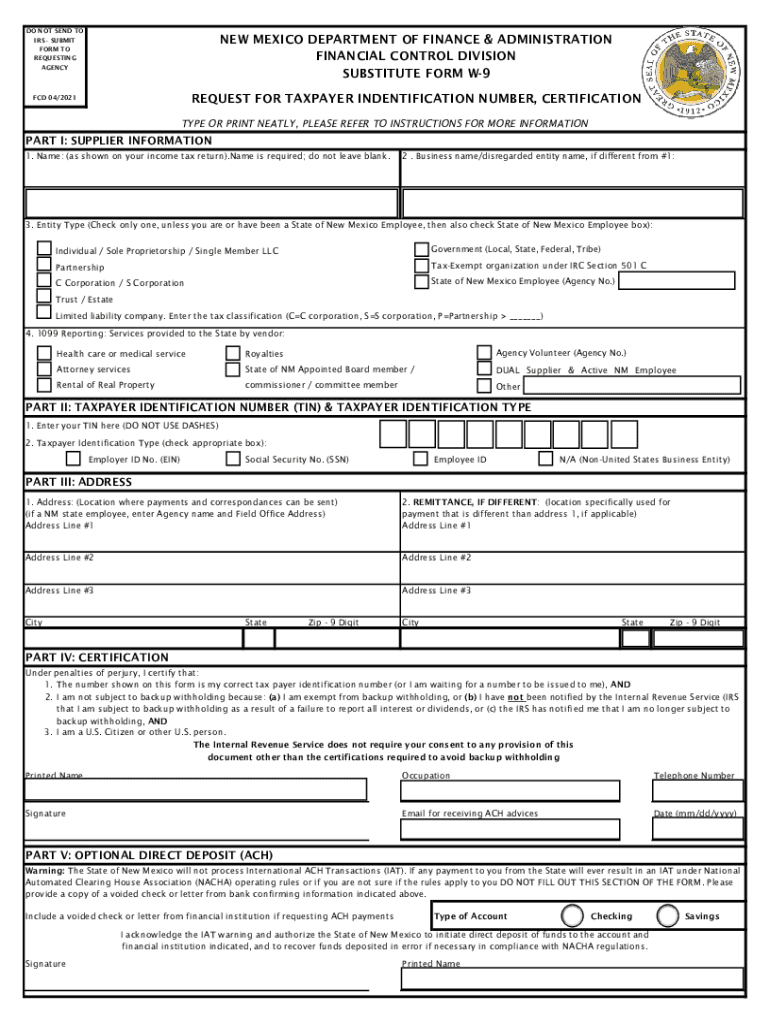 Free Copy Of W9 Tax Form