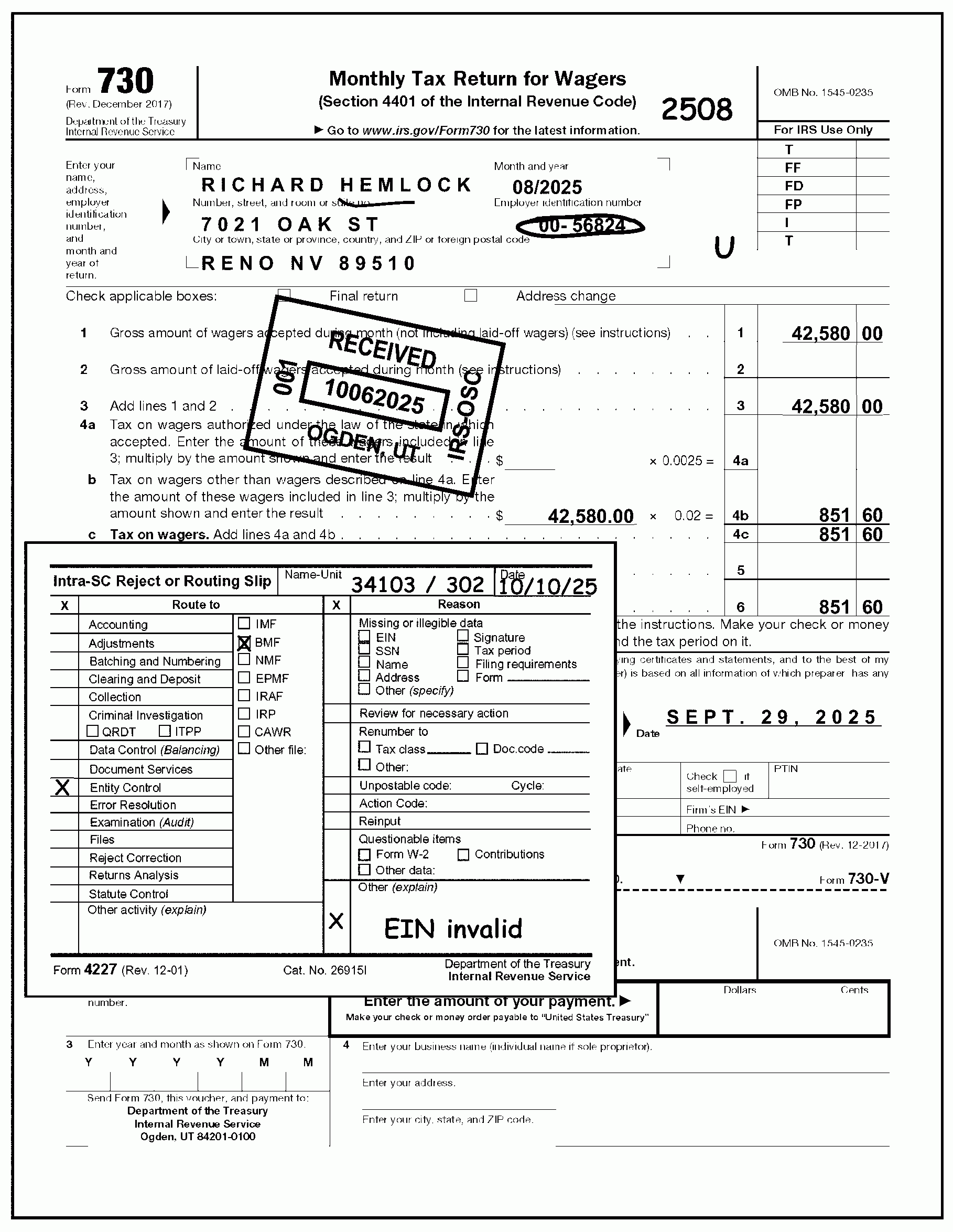 3 11 23 Excise Tax Returns Internal Revenue Service