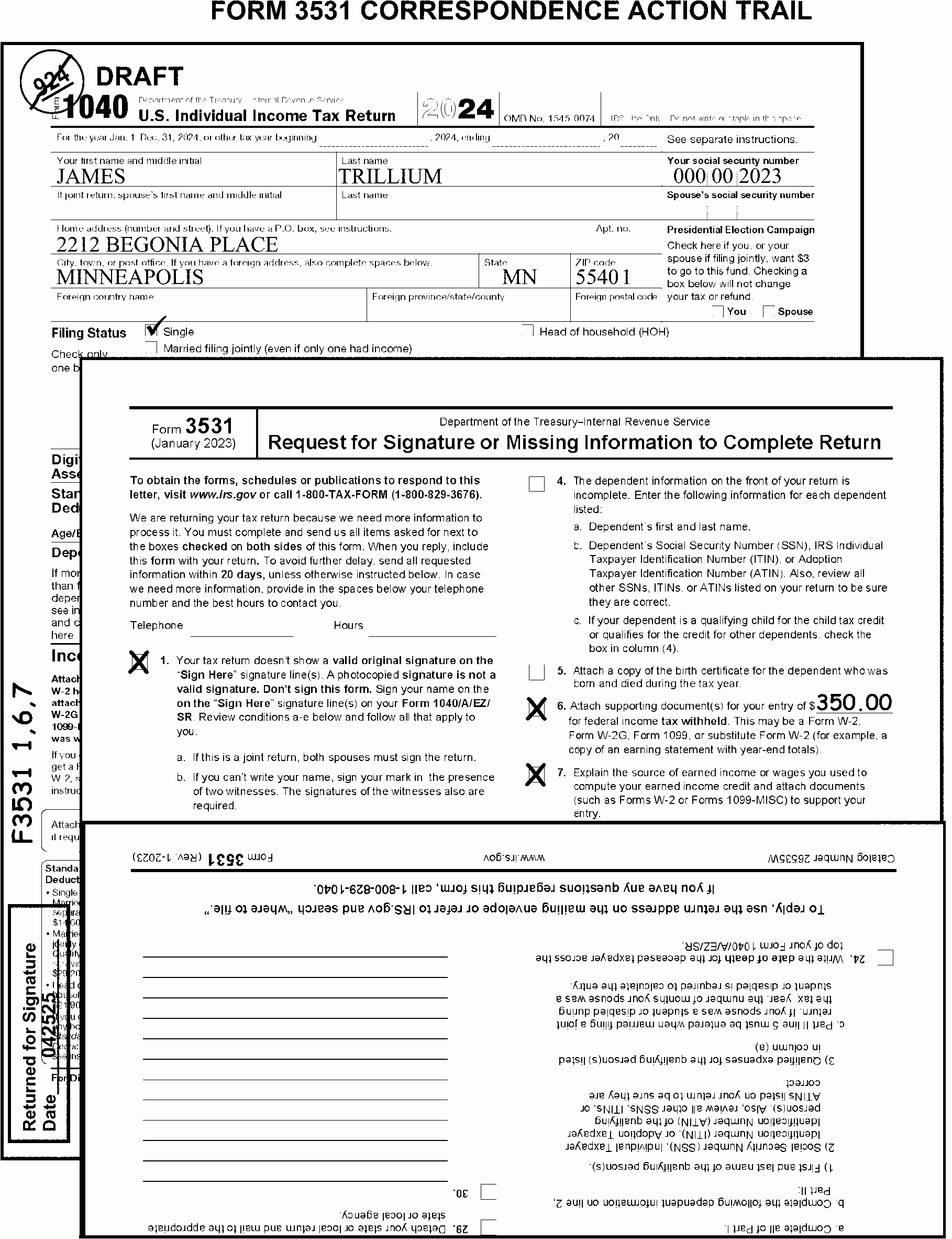 3 11 3 Individual Income Tax Returns Internal Revenue Service