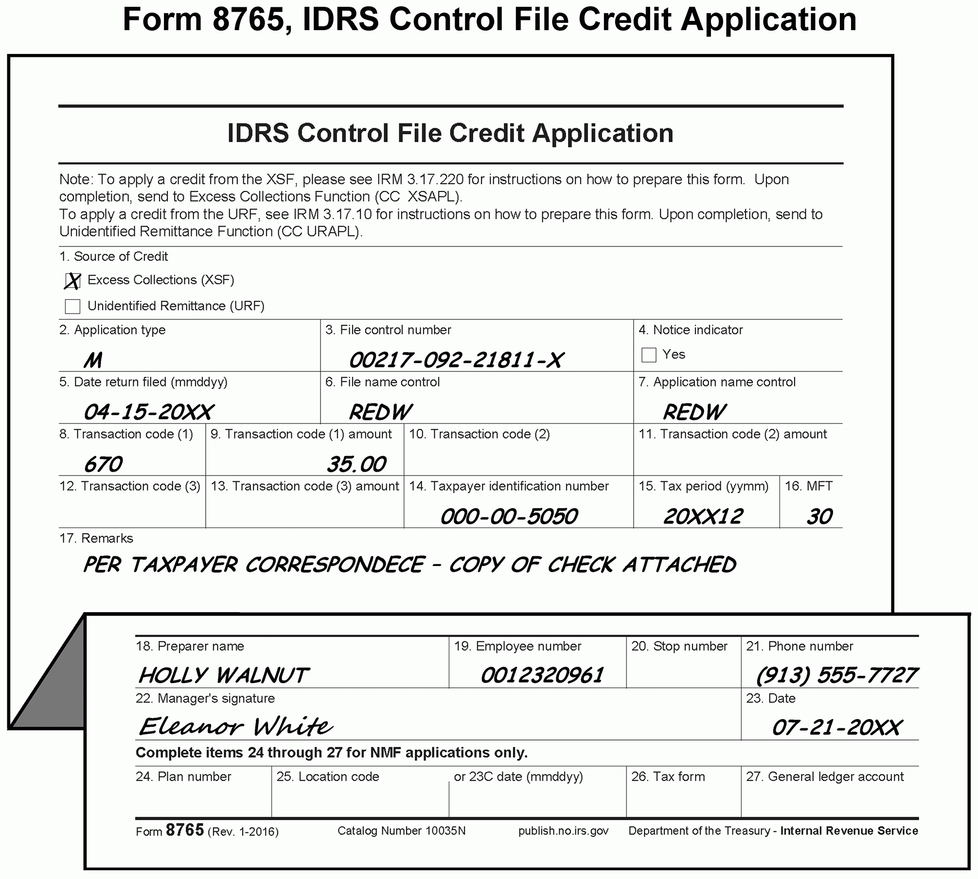 3 17 10 Dishonored Check File DCF And Unidentified Remittance File URF Internal Revenue Service