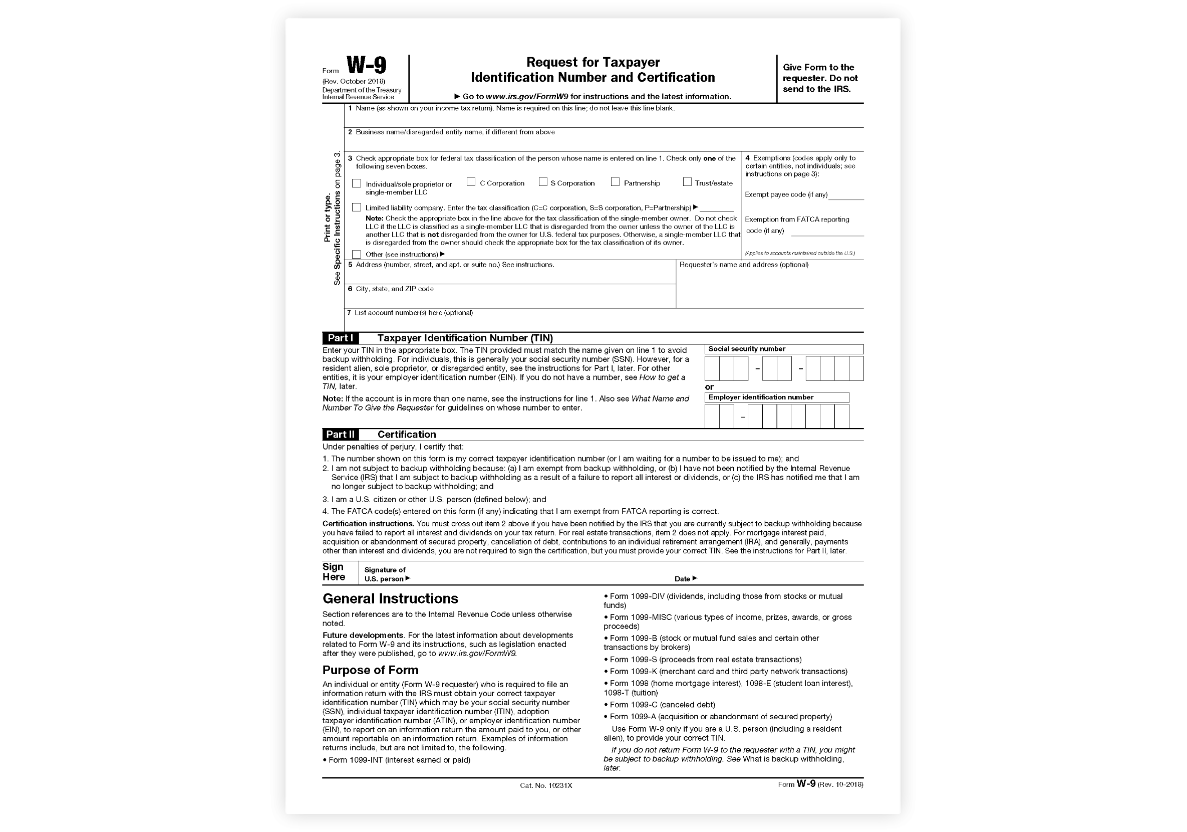 2025 Minnesota W9 Form Fillable