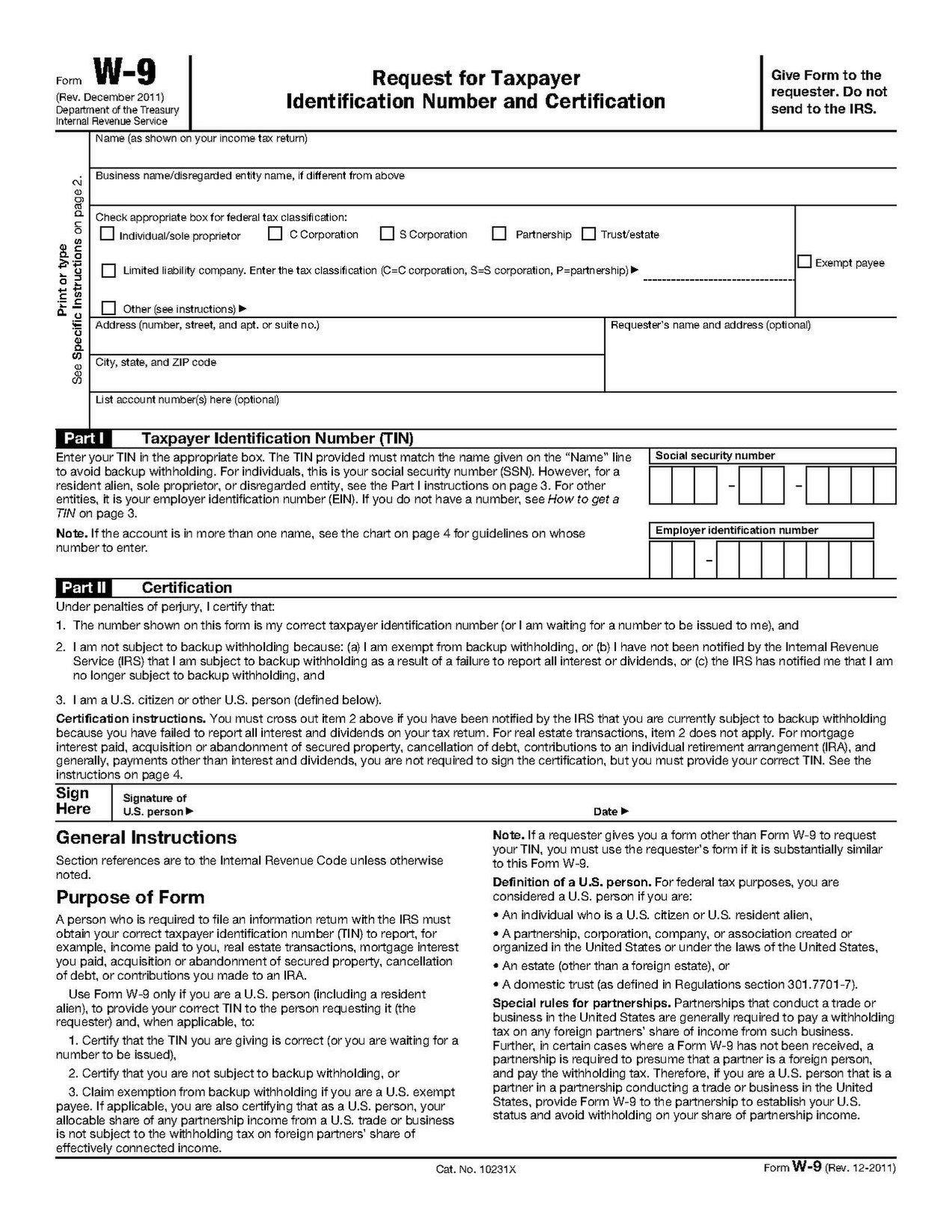 File Form W 9 2011 pdf Wikimedia Commons