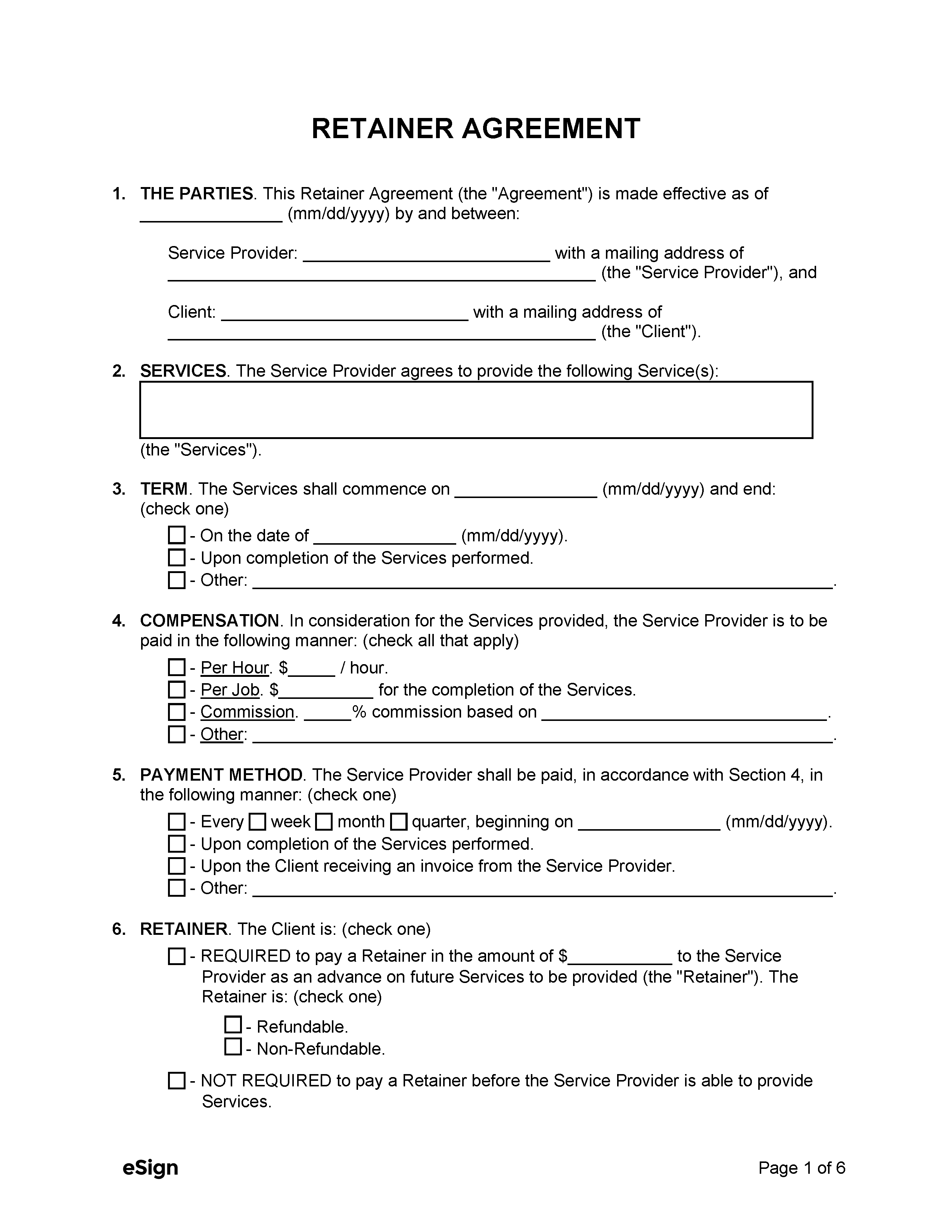 Free Independent Contractor Agreement Templates 8 PDF Word