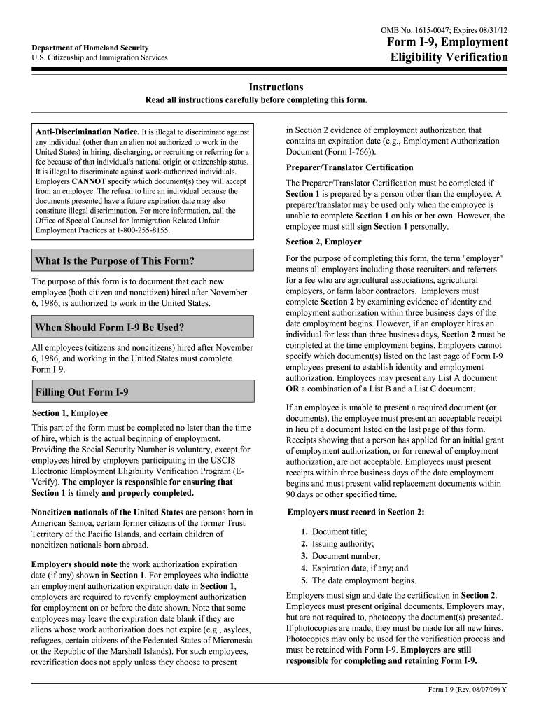 I 9 Form 2024 Fill Out Sign Online DocHub