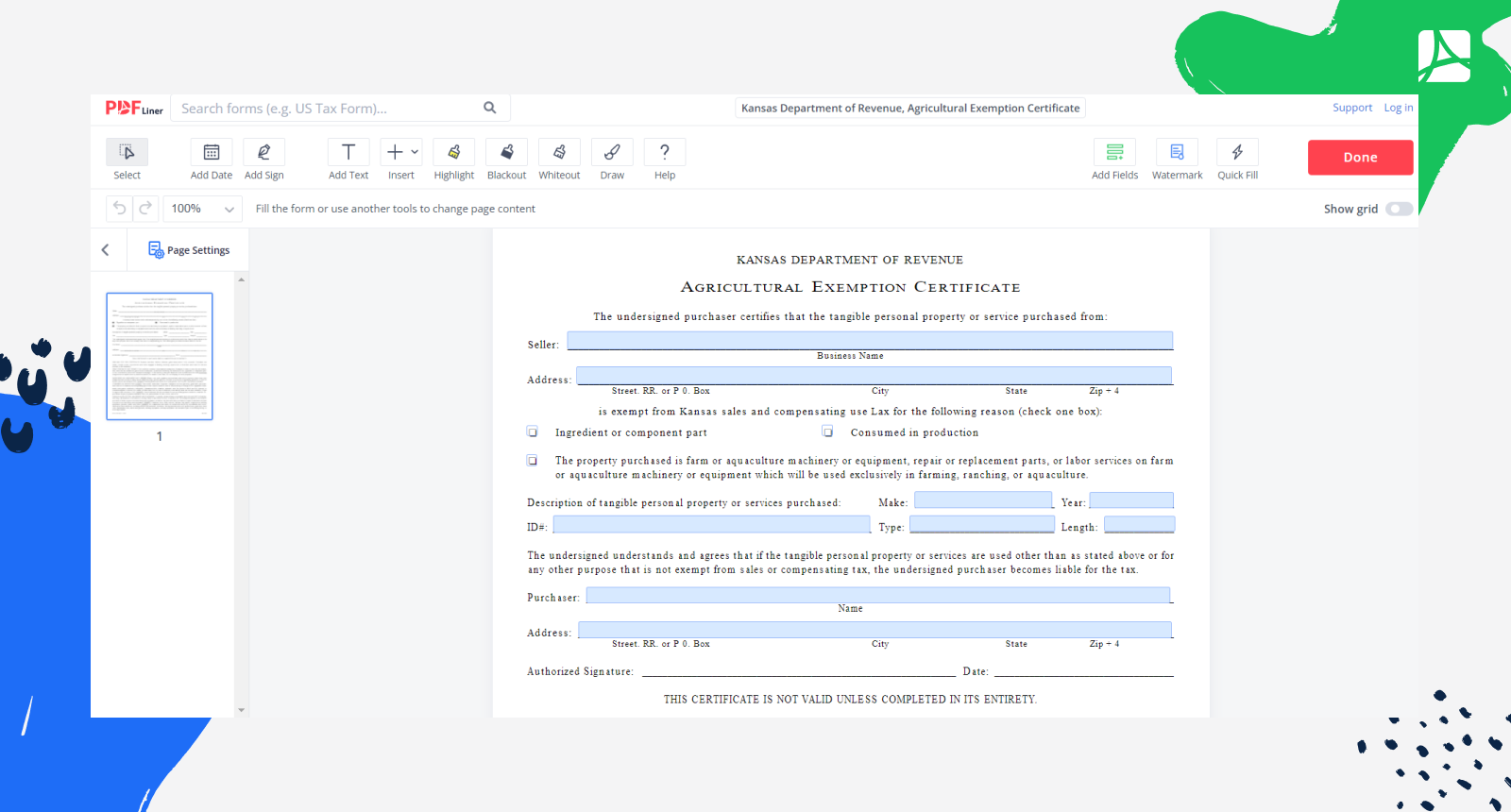 Printable W9 Form Kansas