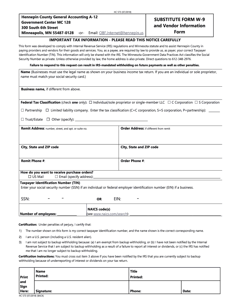 Mn W9 Form Fill Out Sign Online DocHub