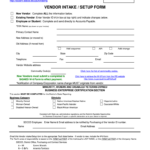 Vendor Intake Form Template Fill Online Printable Fillable Blank PdfFiller