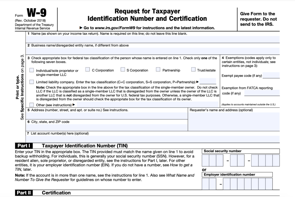 W 9 Form Fill Out The IRS W 9 Form Online For 2023 Smallpdf